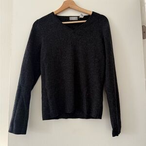 Vintage Y2k Old Navy Wool Blend V Neck Gray Sweater